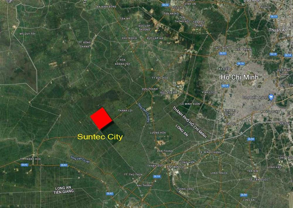  Suntec City Long An tọa lạc vị trí đắc địa hàng đầu khu vực